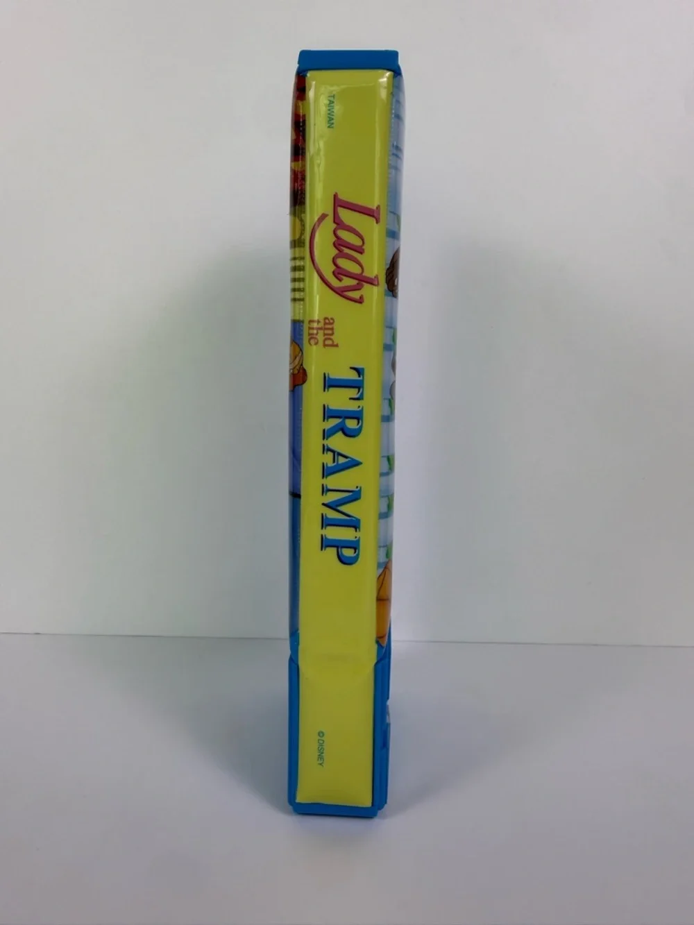 Vintage Disney Lady and the Tramp Pencil Box Case Pop-Up Organizer Rare Mint